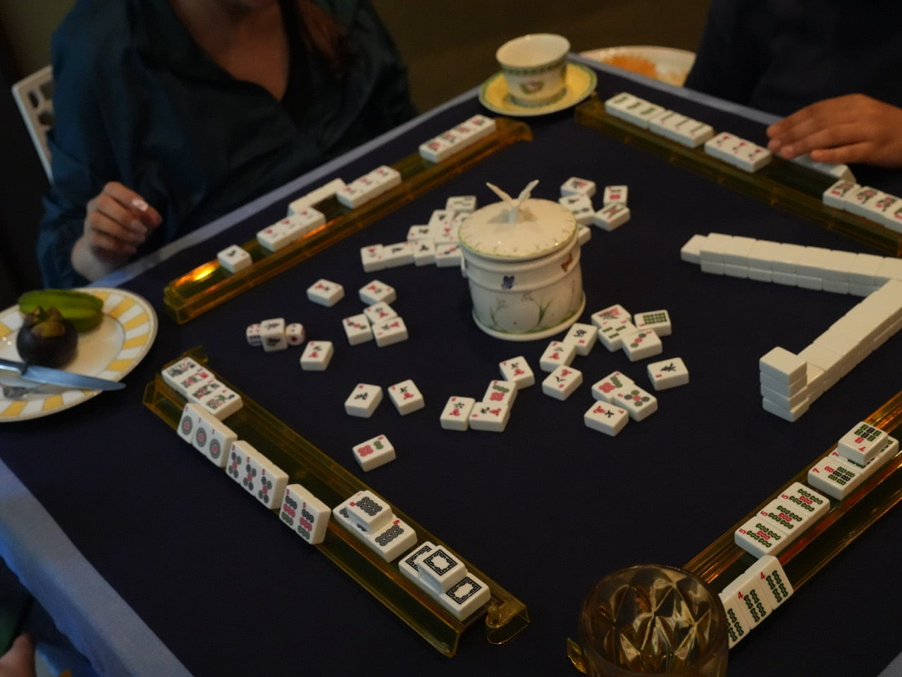 Yellow Mahjong Racks