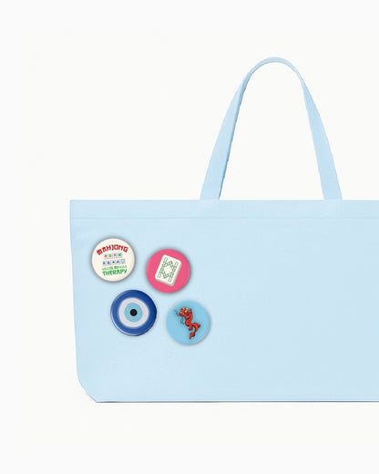 Mahjong Is My Therapy Bag Badge