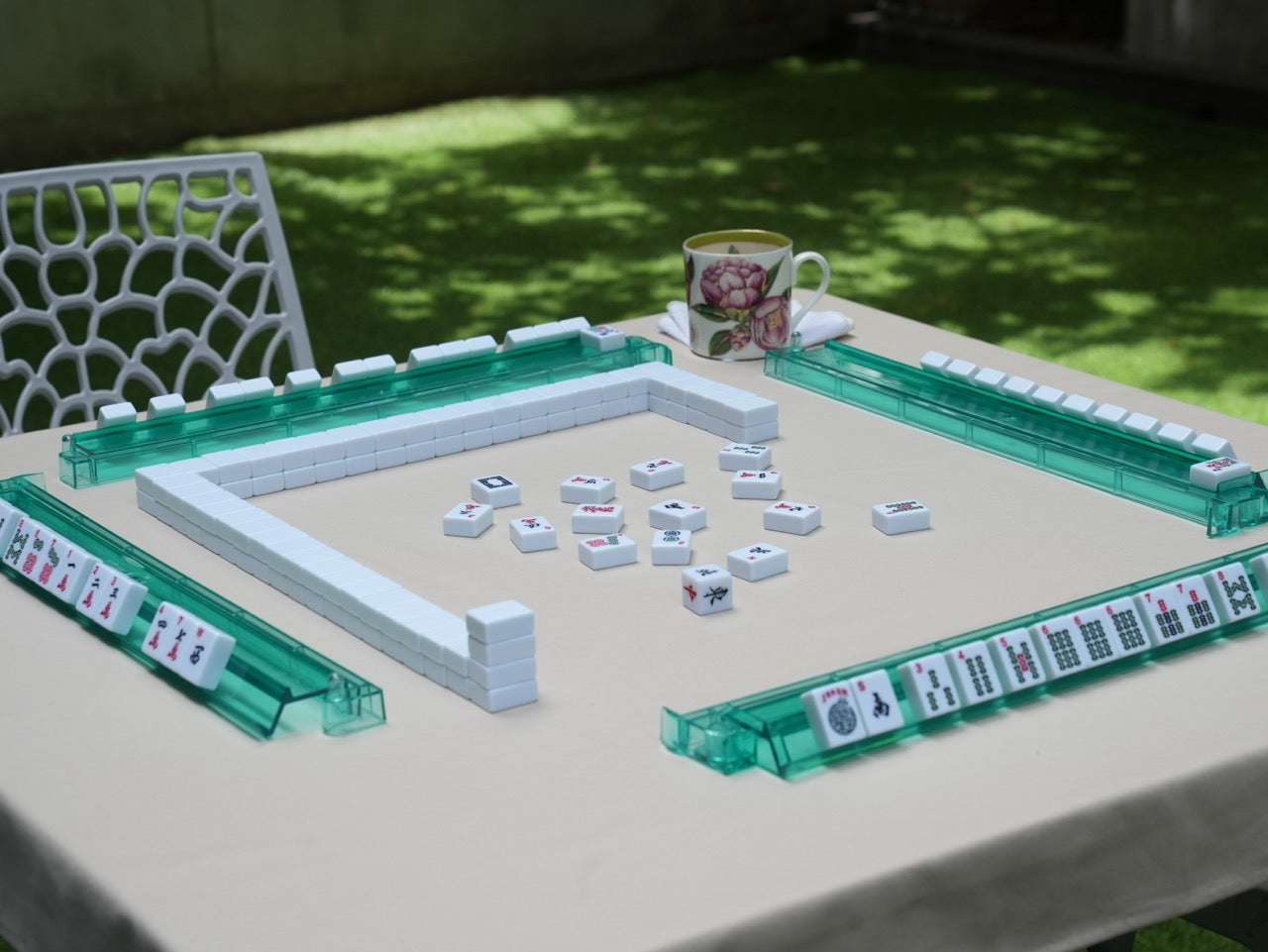 Green Mahjong Racks
