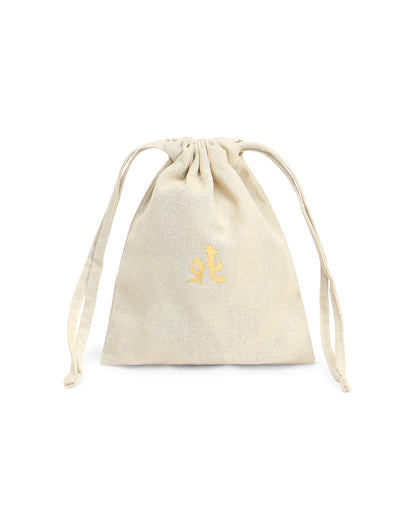 Beige Dice Pouch